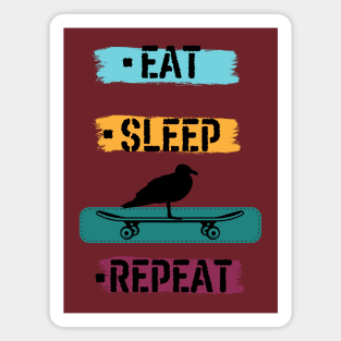 Eat Sleep SKATE Repeat Magnet